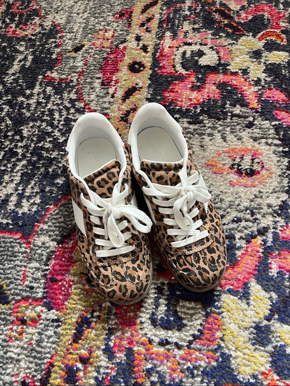 Universal Thread Leopard Print Sneakers with White Accents